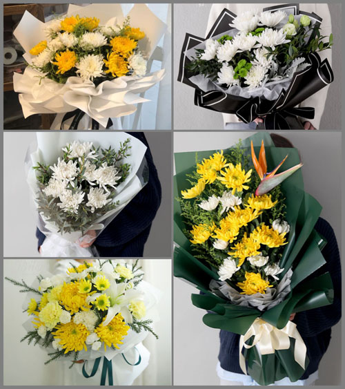四川成都崇州市王场镇莲花村白事花束代送